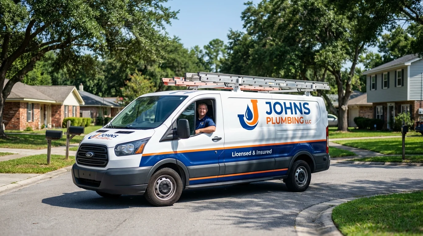 Johns Plumbing LLC service van in Park City, UT