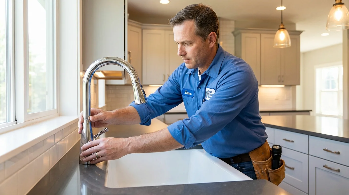 Kitchen faucet installation by Johns Plumbing LLC in Park City